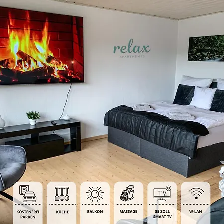 Apartmán Relaxapartment Massagesessel, Kueche, Balkon, Schönwalde
